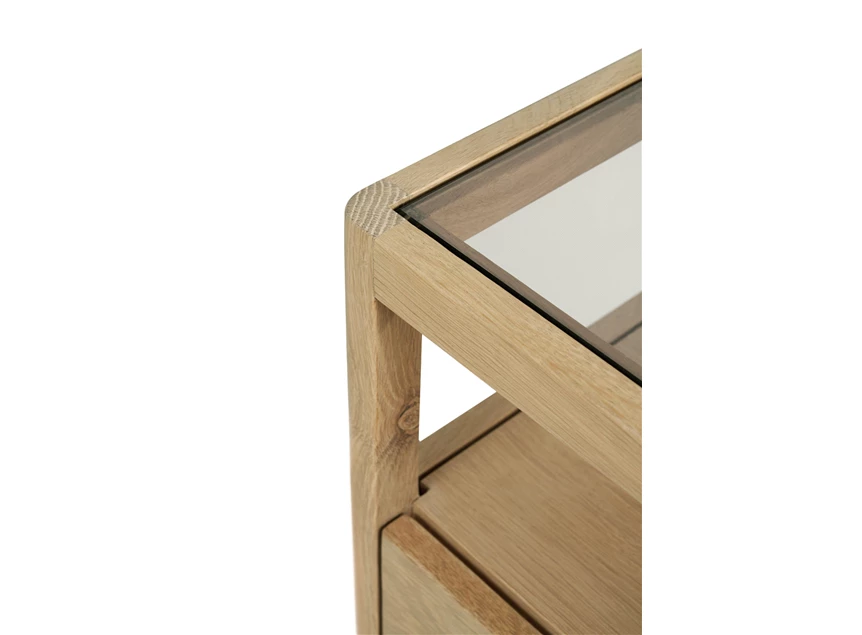 Bovenkant Oak Spindle Bedside Table 51235 Ethnicraft