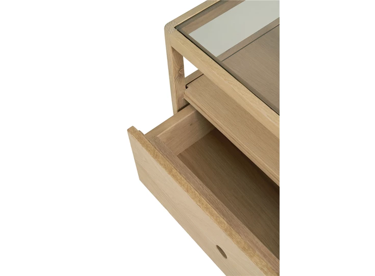 Open Oak Spindle Bedside Table 51235 Ethnicraft