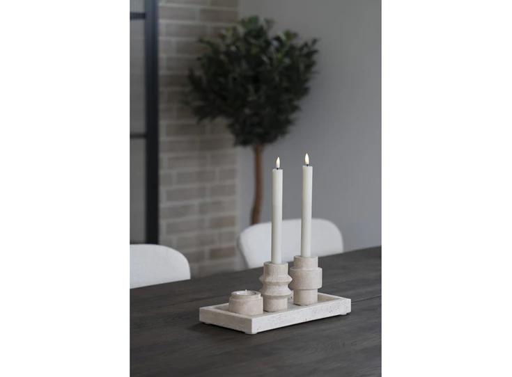 Theelichthouder travertine natural 4561049 sfeerbeeld