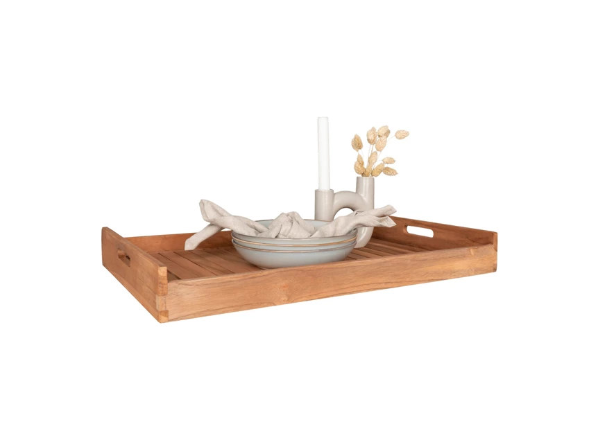 Tray Faro teak natuur 58x38cm - 4601025