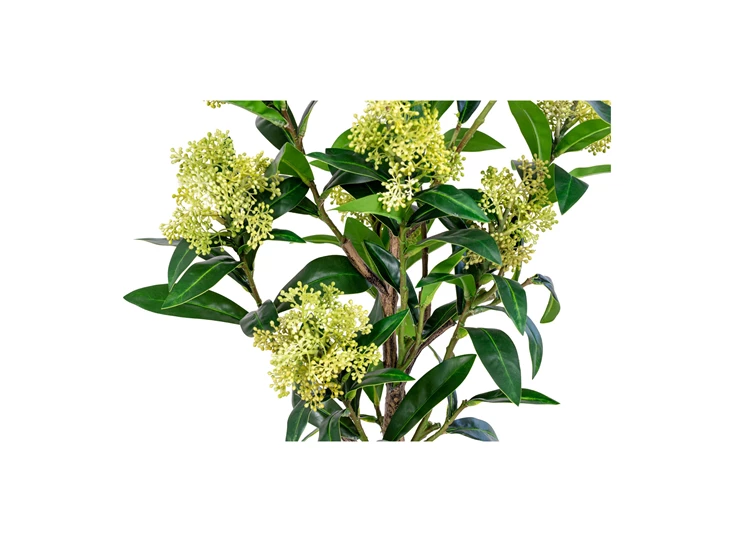 Kunstplant Skimmia 75cm 9501120 heester detail midden