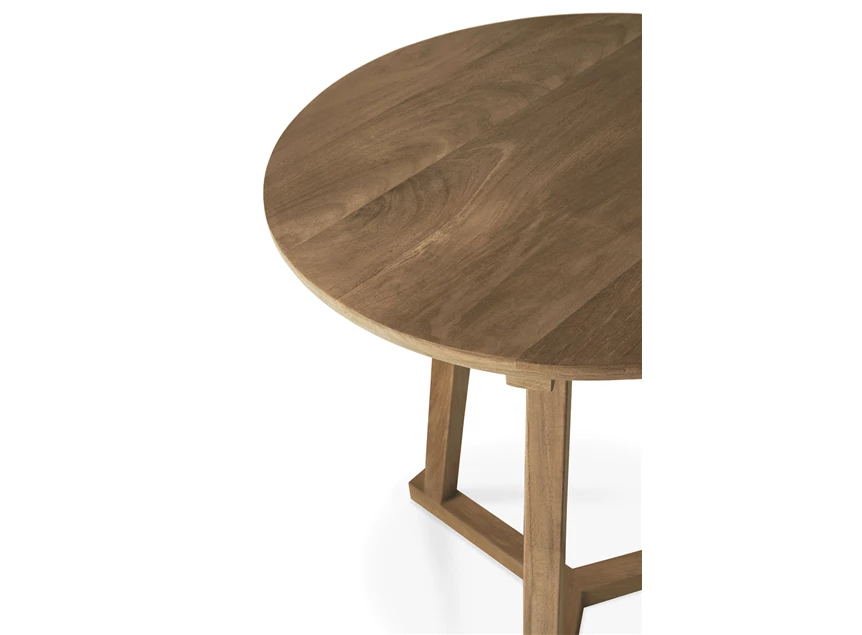 Bovenkant Teak Tripod Side Table 14212 Ethnicraft