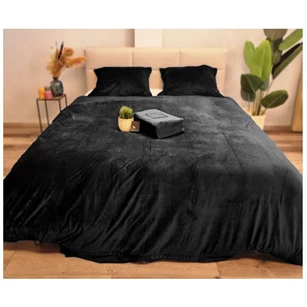 Velvet dbo- zwart- 200*200- 2p