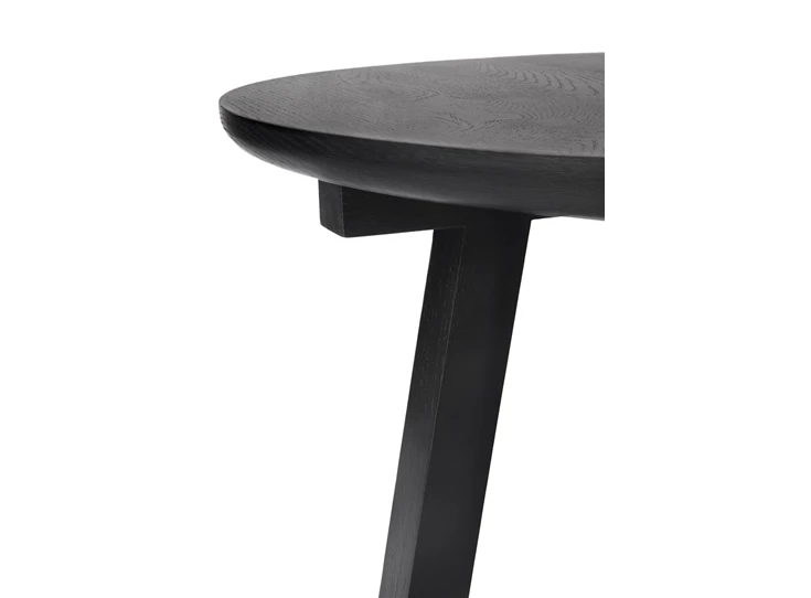 Blad Oak Tripod Black Side Table 50527 Ethnicraft