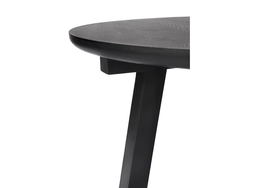 Blad Oak Tripod Black Side Table 50527 Ethnicraft