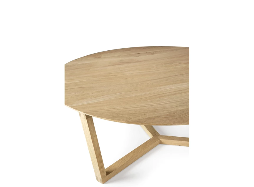 Bovenkant Oak Tripod Coffee Table 50530 Ethnicraft