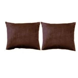Velvet kussensloop- coffee- x2