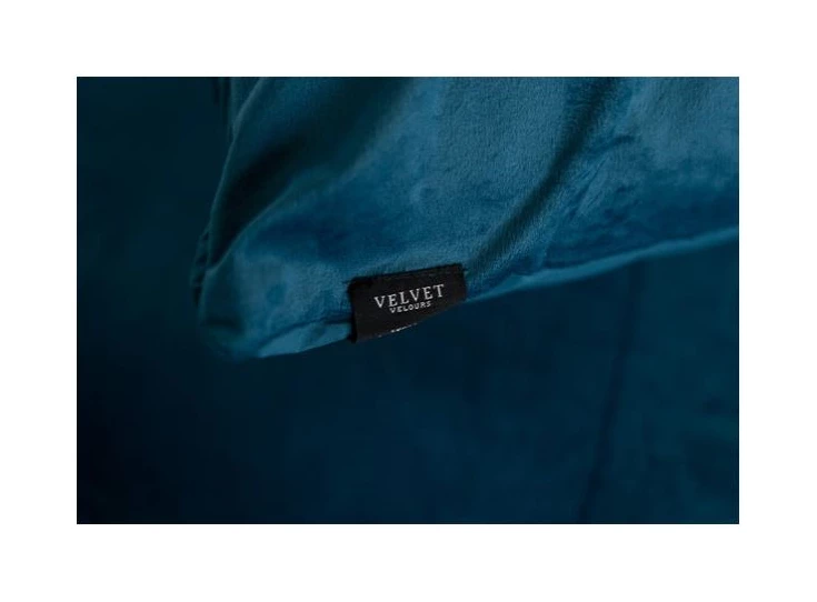 Velvet kussenslopen- petrol- x2- detail