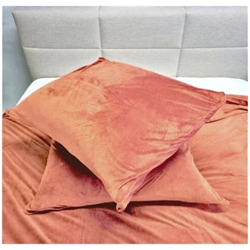 Velvet kussenslopen- nude pink- x2