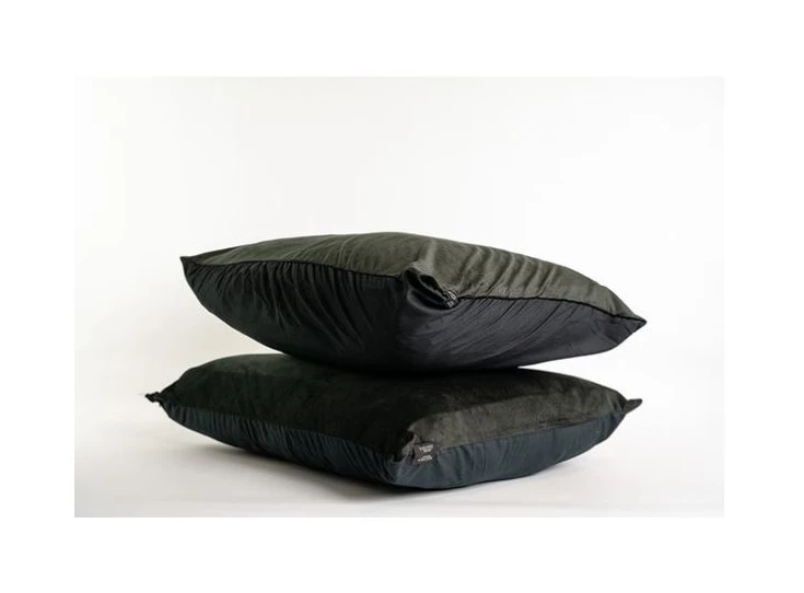 Velvet kussensloop- zwart- x2