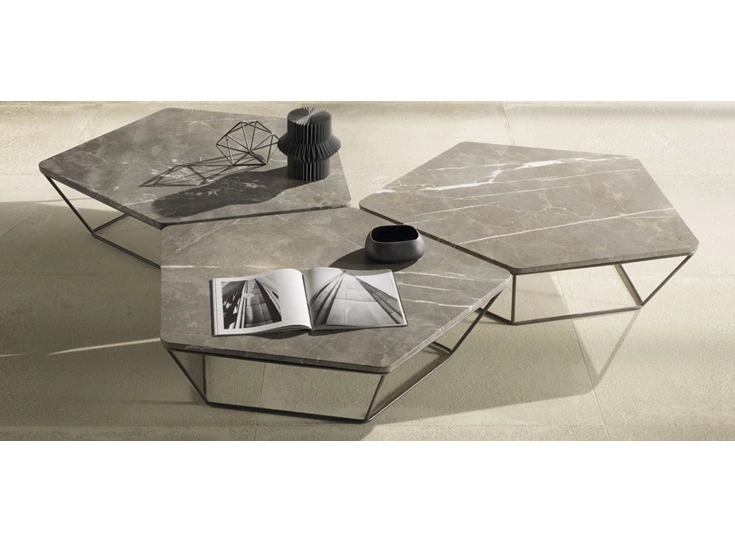Set Salontafel Chocolat T108F54 Imperial Grey Natuzzi Italia