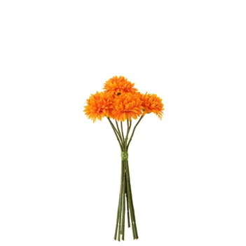 Ball mum- boeket- plastiek- oranje- (12*8*26,5)