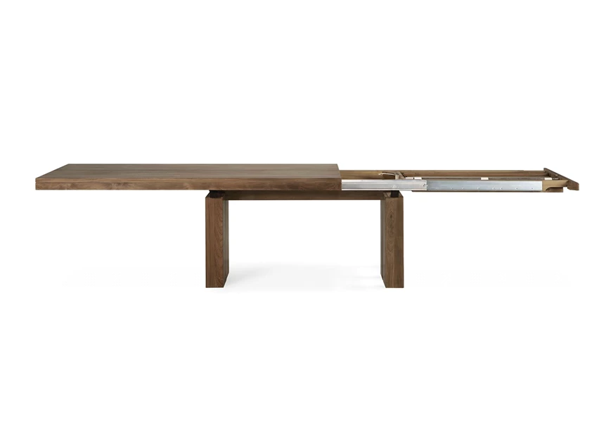 Open Teak Double Extendable Dining Table 12066 Ethnicraft