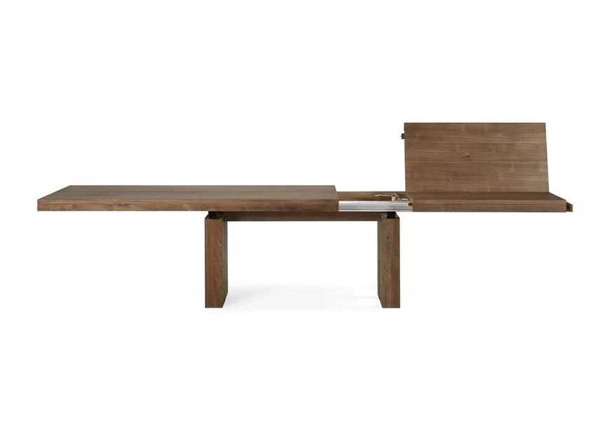 Verlengstuk open Teak Double Extendable Dining Table 12066 Ethnicraft