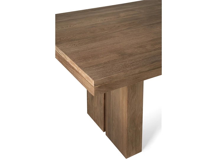 Bovenkant Teak Double Extendable Dining Table 12066 Ethnicraft