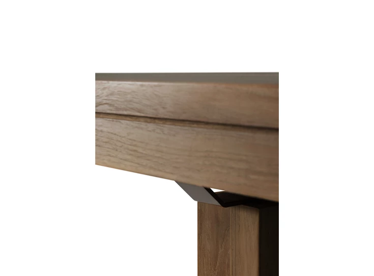 Blad Teak Double Extendable Dining Table 12066 Ethnicraft