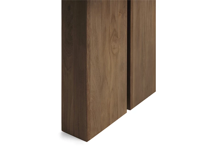 Zijkant poot Teak Double Extendable Dining Table 12066 Ethnicraft