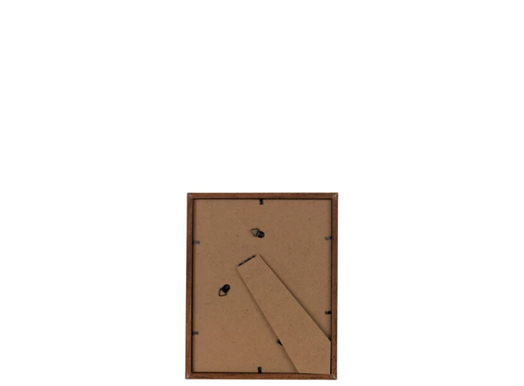 Basic fotokader- hout- donker bruin- medium- achterkant