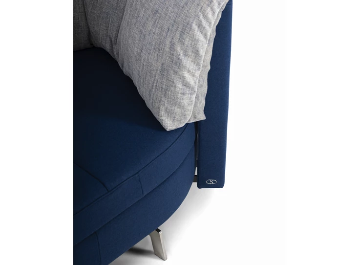 Detail Zetel canapé 3-zit Island DS-167 combinatie stof blauw grijs De Sede