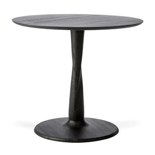 Oak Torsion Black Dining Table 50013 Ethnicraft