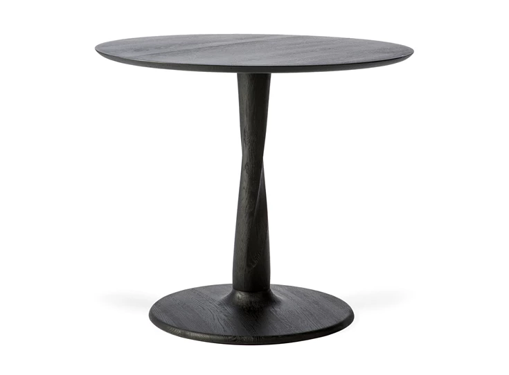 Oak Torsion Black Dining Table 50013 Ethnicraft