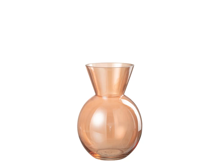 Lucy vaas- glas- oranje- medium