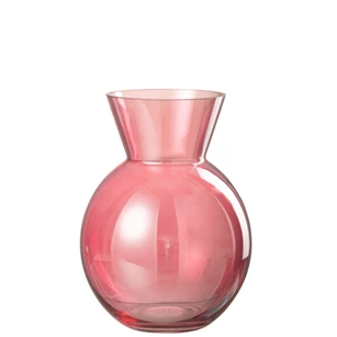 Bolle vaas- glas- rood- large