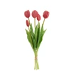 Boeket tulpen- 5stuks- pu- fel roze- medium