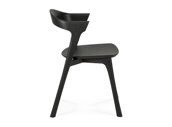 Zijkant Oak Bok Black Dining Chair 51491 Ethnicraft
