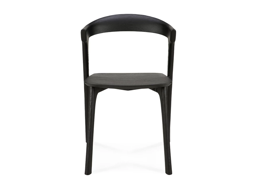 Front Oak Bok Black Dining Chair 51491 Ethnicraft