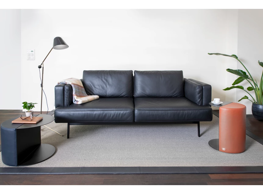 Sfeerfoto Zetel canapé 2-zit Laviva DS-747 leder zwart De Sede