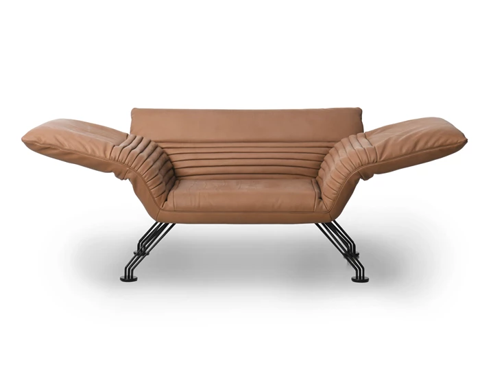 Armleuningen versteld Bijzetzetel Wing DS-142 unit 106 leder cognac De Sede