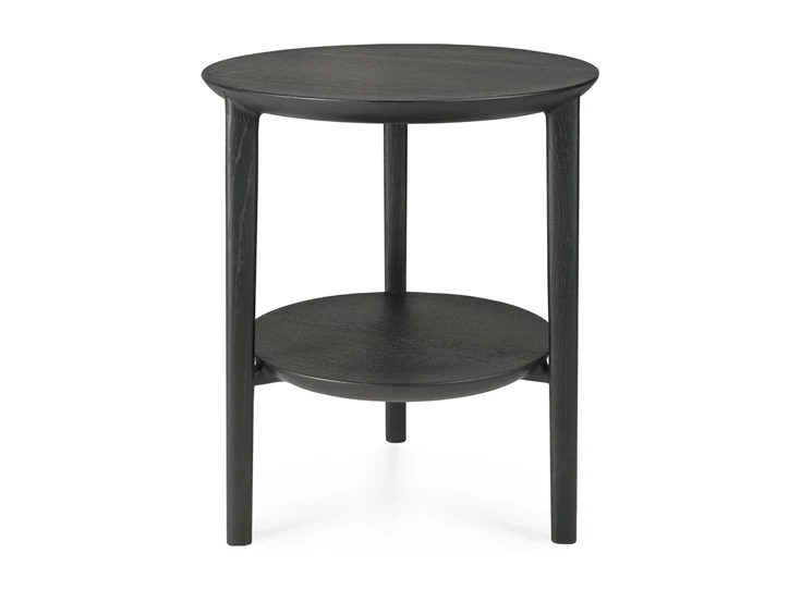 Oak Bok Black Side Table 51510 Ethnicraft