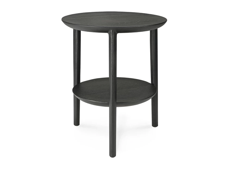 Front Oak Bok Black Side Table 51510 Ethnicraft