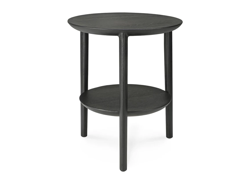Front Oak Bok Black Side Table 51510 Ethnicraft