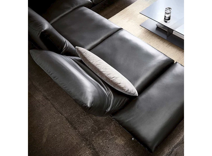 Bovenkant Hoekzetel Francis leder zwart Koinor