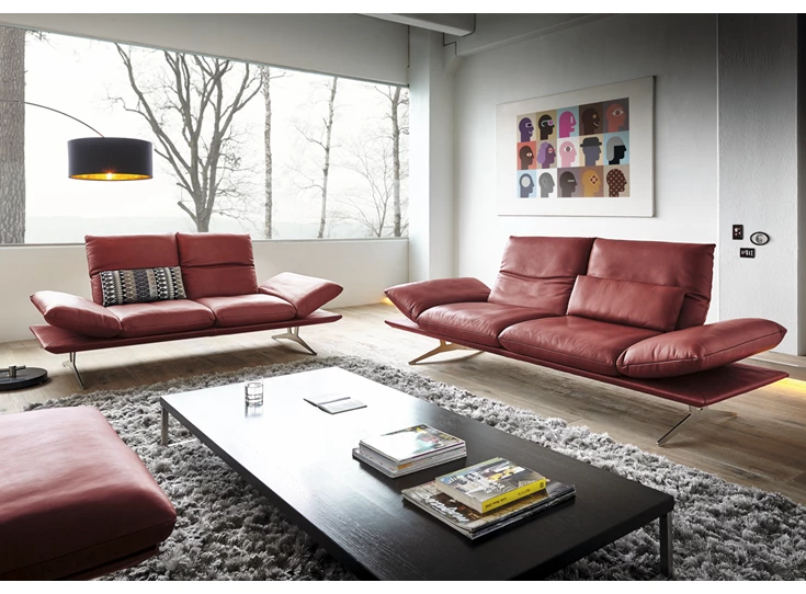 Canapé Francis Koinor leder rood