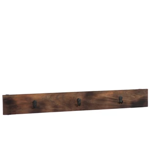 Kapstok- 3hangers- hout- donker bruin