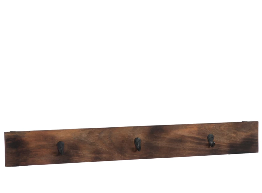 Kapstok- 3hangers- hout- donker bruin
