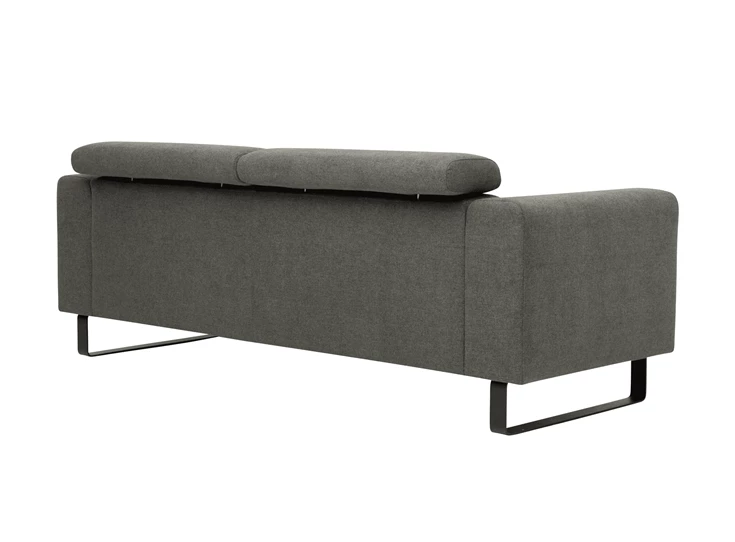 Romi metaal stof canapé zetel miro jakobsen salon modern zwart sledepoot