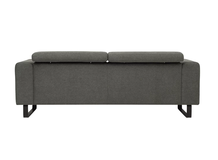 Romi metaal zetel miro jakobsen salon modern zwart sledepoot stof canapé