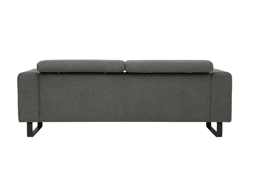 Romi metaal zetel miro jakobsen salon modern zwart sledepoot stof canapé