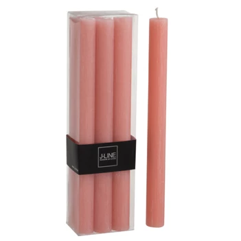 Doos 6tafelkaarsen- terracotta- 9u
