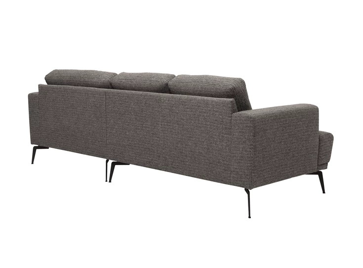 Curo salon sicuro hoeksalon stof jakobsen modern budget zwart metalen poot