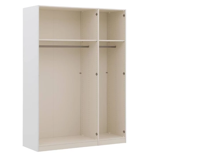 Schuifdeurkast Jutzler 152,20cm wit - 6070 6831 binnenkant