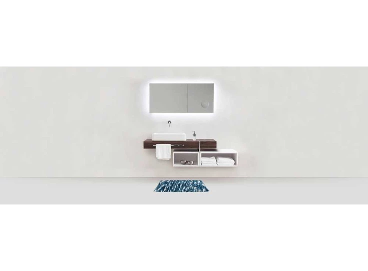 Urdu badmat- blauw- 55x65cm- sfeerbeeld