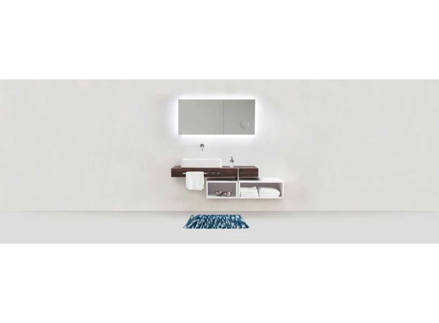 Urdu badmat- blauw- 55x65cm- sfeerbeeld