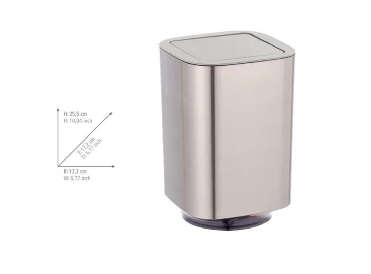 Auron swing top bak- zilver- afmetingen