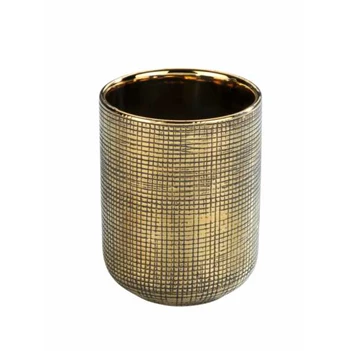 Rivara tandenborstelbeker- keramiek- goud