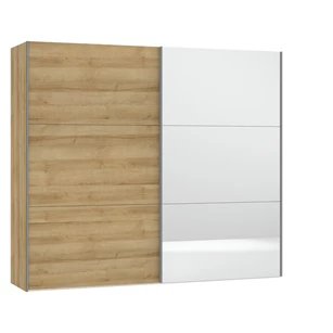 Schuifdeurkast Jutzler 252,80cm eik + spiegel - 6975 7451